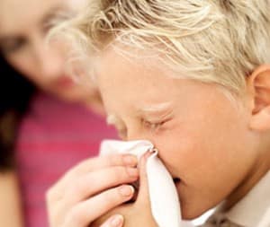 A child in Milwaukee, WI, in need of acupuncture to treat allergies