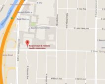 image of a google map showing the location of Acupuncture and Holistic Health Associates in Milwaukee, Wisconsin