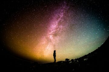 silhouette photography of person with the shen